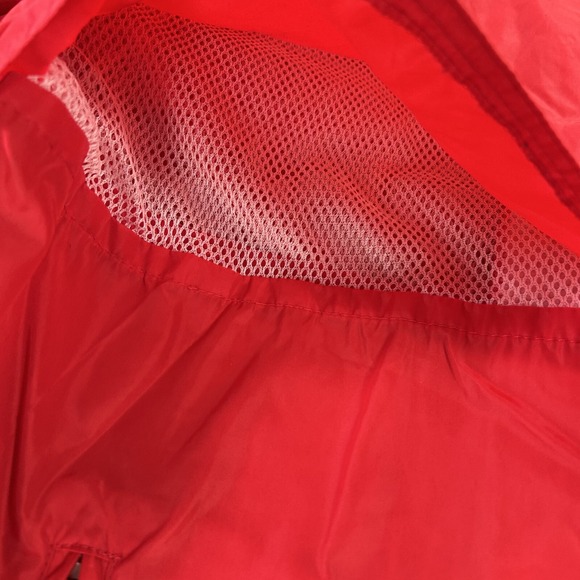 VINTAGE Eddie Bauer Jacket Mens Medum Red Anorak Windbreaker Vented Lightweight - Picture 4 of 10